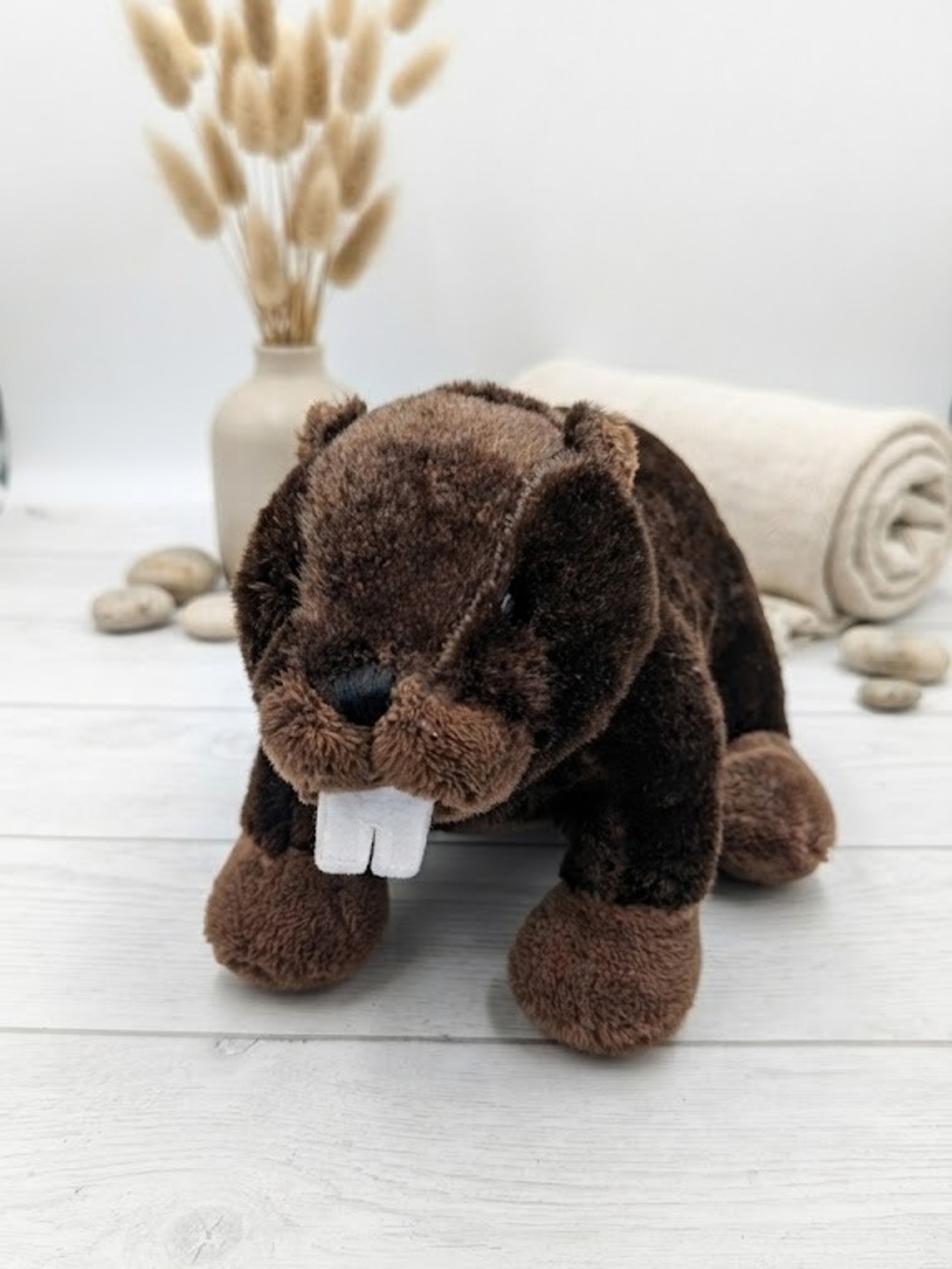 Webkinz Beaver HM181 no Code Y2K Collectible Vintage Plush Ganz